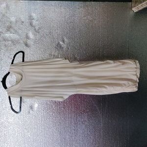 Sleeveless exposed shoulder shirt/mini dress